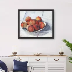 Kirklands Home Plate of Peaches Framed Canvas Art Print
