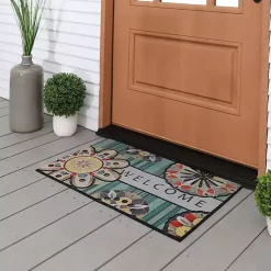 Kirklands Home Playful Medallion Welcome Doormat Multi Hot