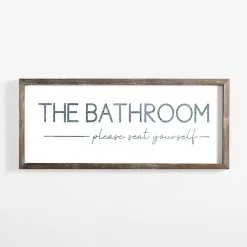 Kirklands Home Please Seat Yourself Framed Wall Plaque Sale