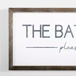 Kirklands Home Please Seat Yourself Framed Wall Plaque Sale