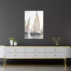 Kirklands Home Plein Air Sailboats Canvas Art Print Discount