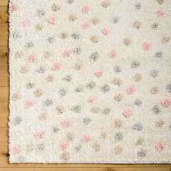 Kirklands Home Plush Multicolor Dotted Area Rug, 5x7