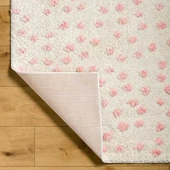 Kirklands Home Plush Pink Dotted Area Rug, 5x7 Discount