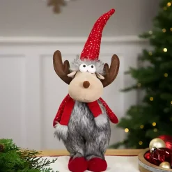 Christmas Decorations>Kirklands Home Plush Standing Moose Decoration