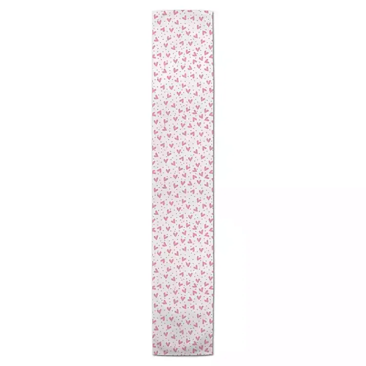 Kirklands Home Polka Dot Hearts Table Runner, 72 in. New
