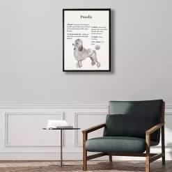 Kirklands Home Poodle Facts Framed Wall Plaque Online