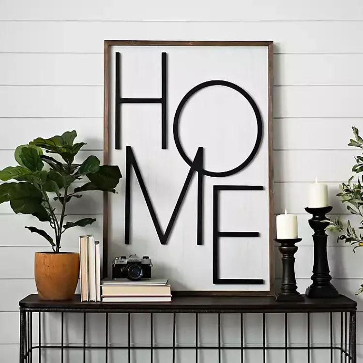 Kirklands Home Popped Letter Home Plaque Sale