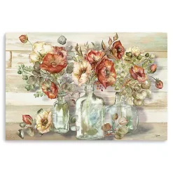 Kirklands Home Poppies and Eucalyptus Canvas Wall Art Discount