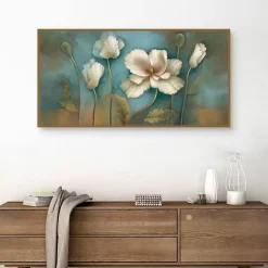 Kirklands Home Poppy Melody Framed Canvas Art Print New