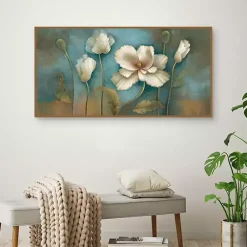 Kirklands Home Poppy Melody Framed Canvas Art Print New
