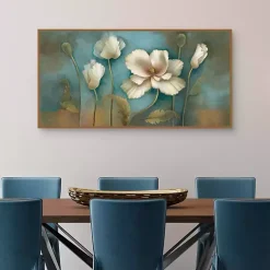 Kirklands Home Poppy Melody Framed Canvas Art Print New