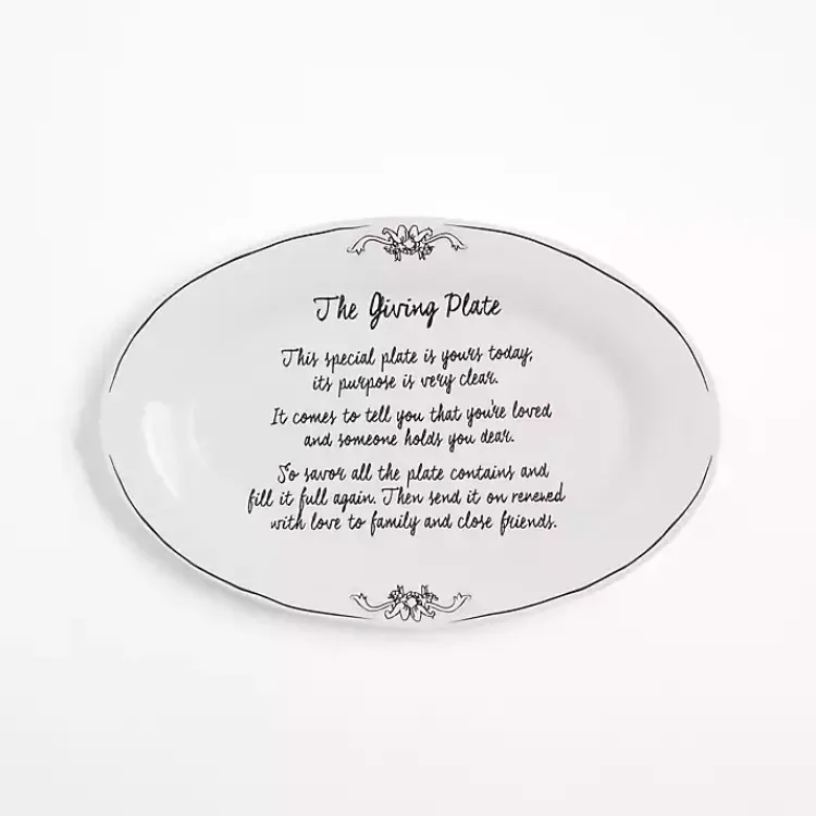 Kirklands Home Porcelain Giving Platter Sale