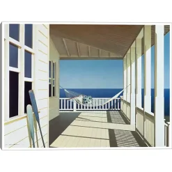 Kirklands Home Porch Shadows Framed Canvas Art Print