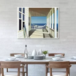 Kirklands Home Porch Shadows Framed Canvas Art Print