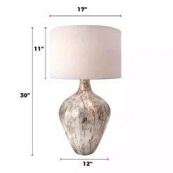 Kirklands Home Porcini Mottled Glass Table Lamp Tan Hot