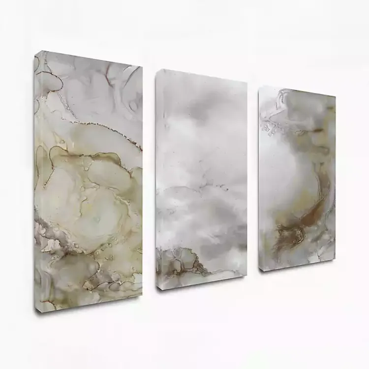 Kirklands Home Portland Skies Giclee Canvas Art Prints, Set of 3 Gray
