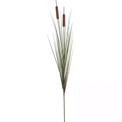 Trees & Topiaries>Kirklands Home Potted Brown Cats Tails Grass, 48 in.