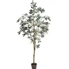 Trees & Topiaries>Kirklands Home Potted Olive Branch Tree, 6 ft.