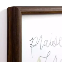 Kirklands Home Praise the Lord Framed Wall Plaque White