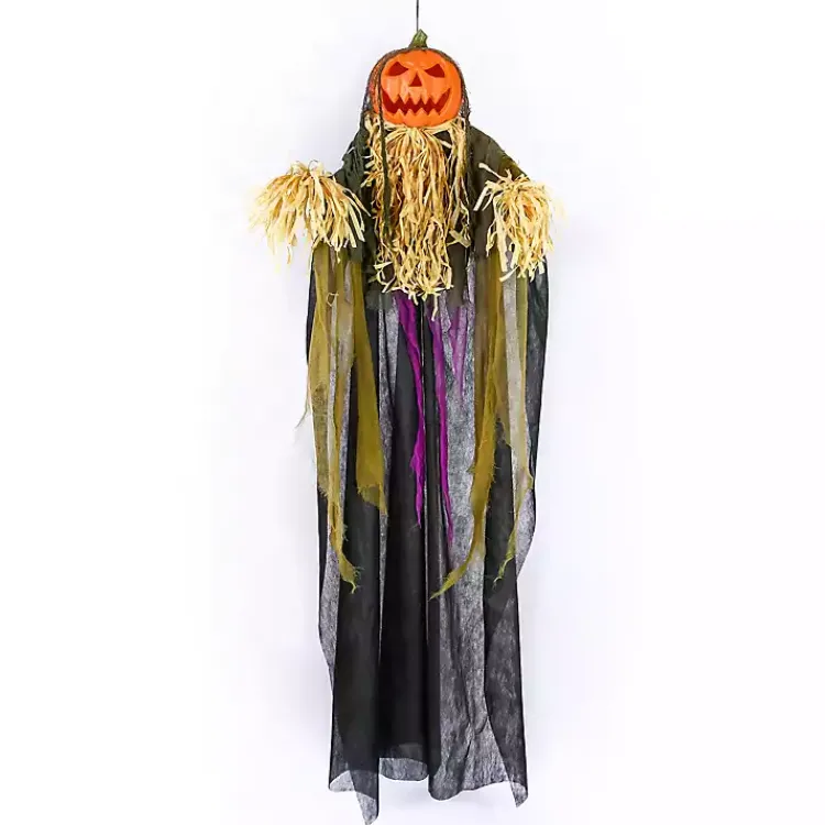 Halloween>Kirklands Home Pre-Lit Animated Scarecrow Outdoor Decoration