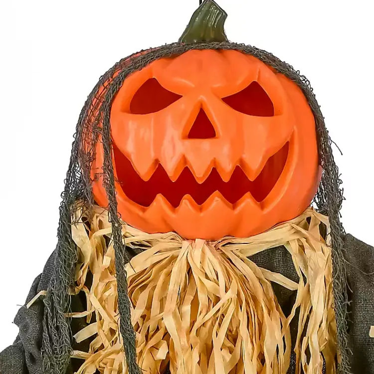 Halloween>Kirklands Home Pre-Lit Animated Scarecrow Outdoor Decoration