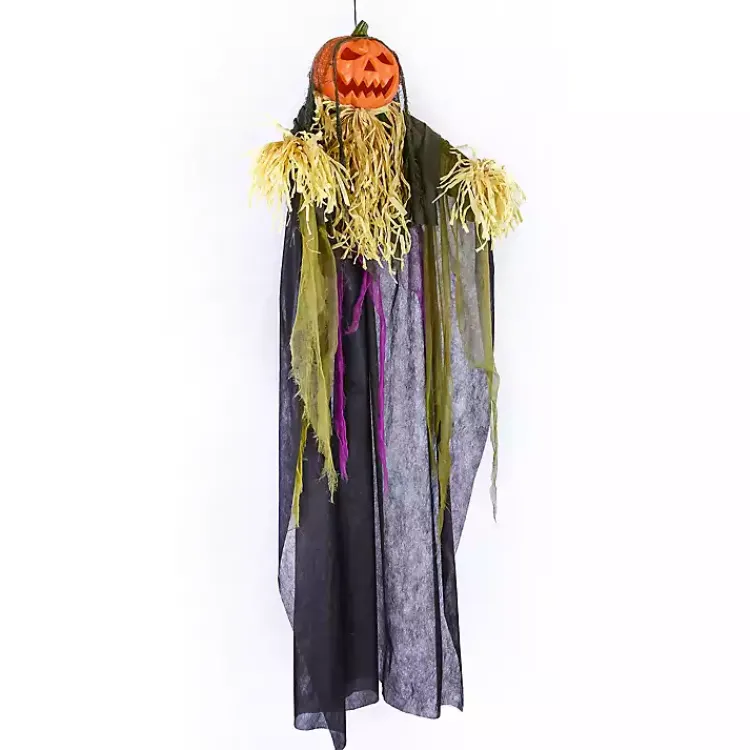 Halloween>Kirklands Home Pre-Lit Animated Scarecrow Outdoor Decoration