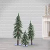 Christmas Trees>Kirklands Home Pre-Lit Assorted Alpine Christmas Trees, Set of 3