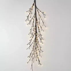 Christmas Arrangements & Garland>Kirklands Home Pre-Lit Branch Christmas Garland Brown