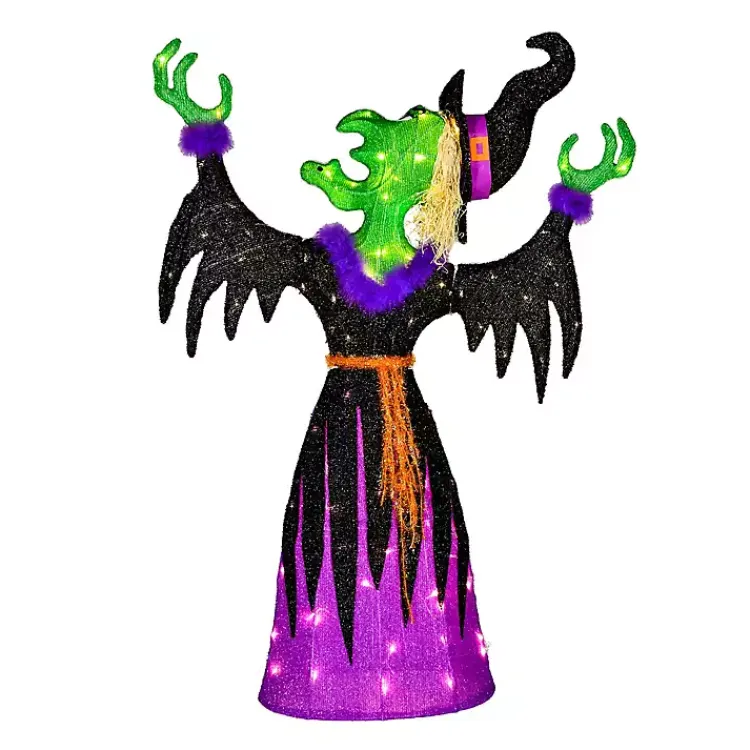 Halloween>Kirklands Home Pre-Lit Cackling Witch Outdoor Decoration