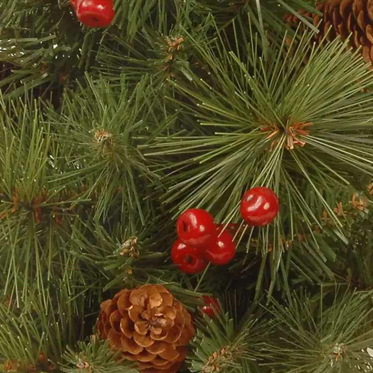 Christmas Wreaths>Kirklands Home Pre-Lit Christmas Tree and Wreath 4-pc. Set Green