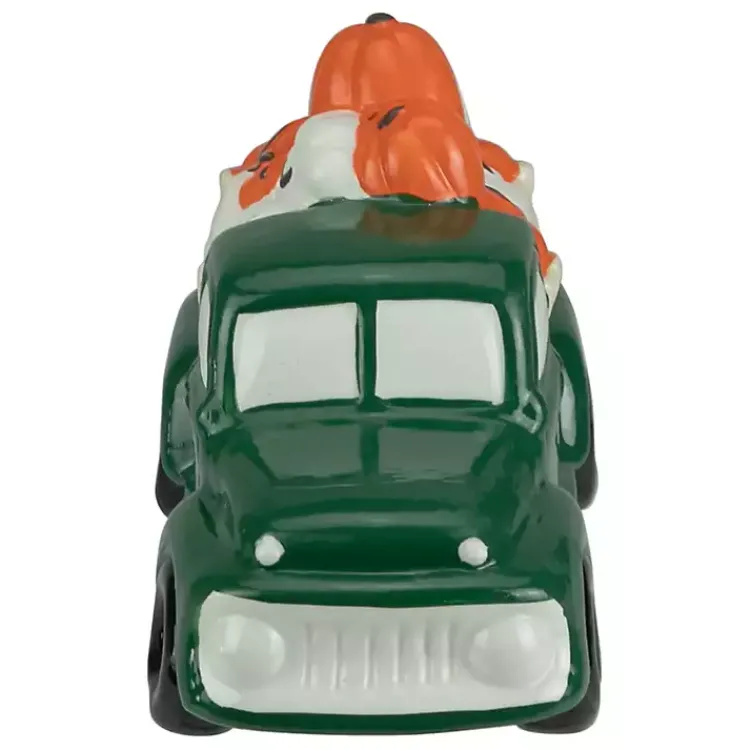 Fall>Kirklands Home Pre-Lit Green Vintage Truck Figurine