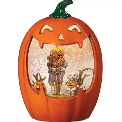 Halloween>Kirklands Home Pre-Lit Jack O Lantern Scene Decoration Orange