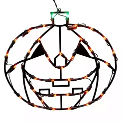 Halloween>Kirklands Home Pre-Lit Jack O' Lantern Window Decoration