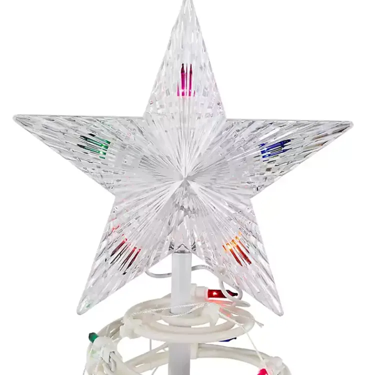 Outdoor Christmas Decorations>Kirklands Home Pre-Lit Multicolor White Spiral Trees, Set of 3