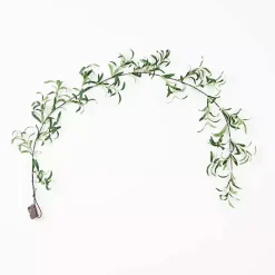 Arrangements & Greenery>Kirklands Home Pre-Lit Olive Branch Battery Operated Garland Green