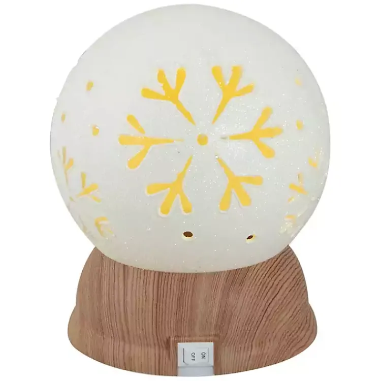 Christmas Decorations>Kirklands Home Pre-Lit Snowflake Christmas Snow Globe