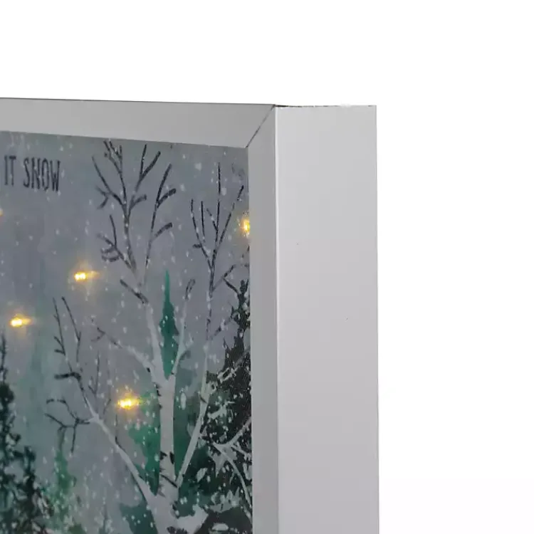 Christmas Art & Wall Decor>Kirklands Home Pre-Lit Snowglobe Landscape Framed Art Print