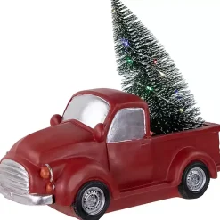 Christmas Decorations>Kirklands Home Pre-Lit Vintage Red Tree Truck Figurine