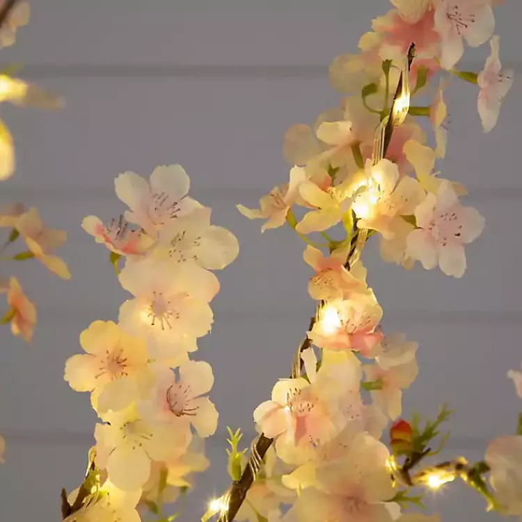 Trees & Topiaries>Kirklands Home Pre-Lit Warm LED Cherry Blossom Tree, 4 ft.