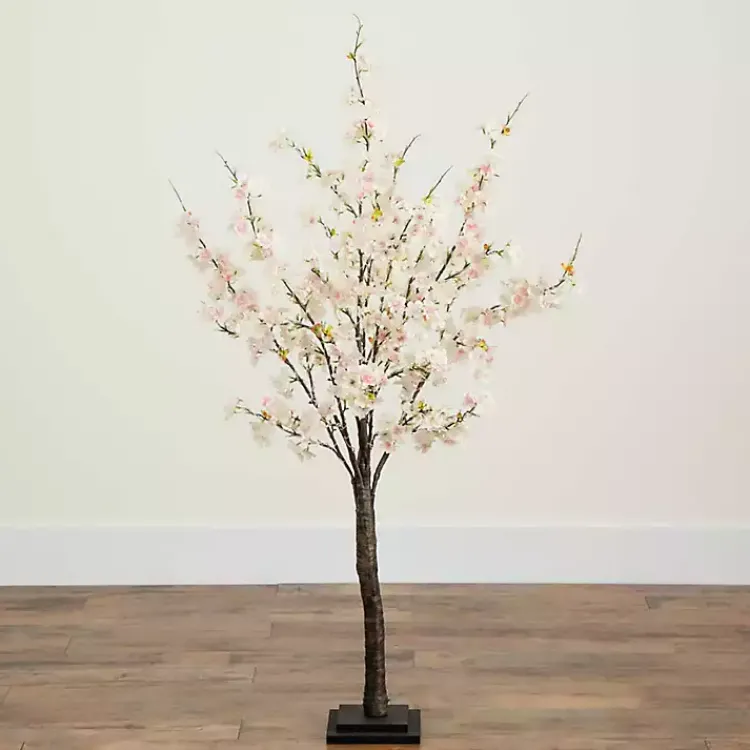 Trees & Topiaries>Kirklands Home Pre-Lit Warm LED Cherry Blossom Tree, 4 ft.
