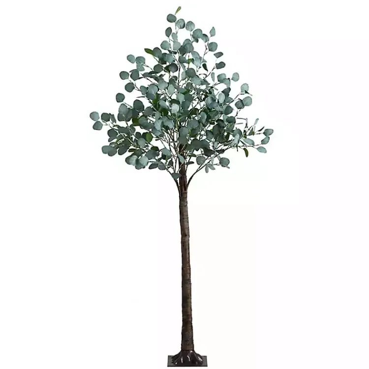 Trees & Topiaries>Kirklands Home Pre-Lit Warm LED Eucalyptus Plant, 6 ft.