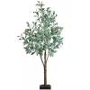Trees & Topiaries>Kirklands Home Pre-Lit Warm LED Olive Tree, 4 ft.