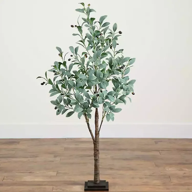 Trees & Topiaries>Kirklands Home Pre-Lit Warm LED Olive Tree, 4 ft.