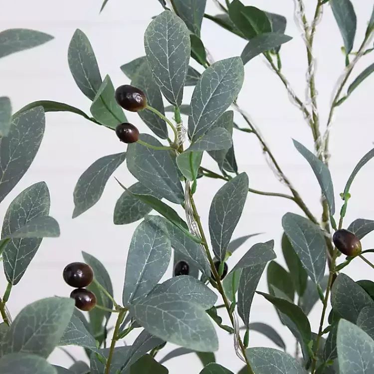 Trees & Topiaries>Kirklands Home Pre-Lit Warm LED Olive Tree, 5 ft.
