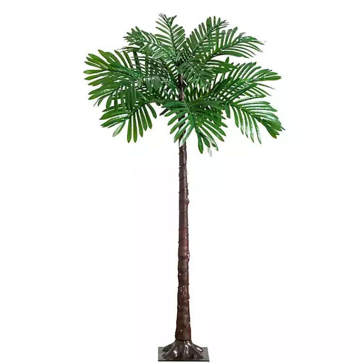 Trees & Topiaries>Kirklands Home Pre-Lit Warm LED Palm Tree, 4 ft.