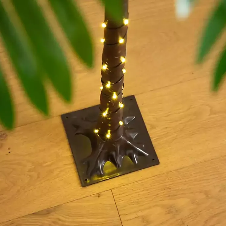 Trees & Topiaries>Kirklands Home Pre-Lit Warm LED Palm Tree, 4 ft.