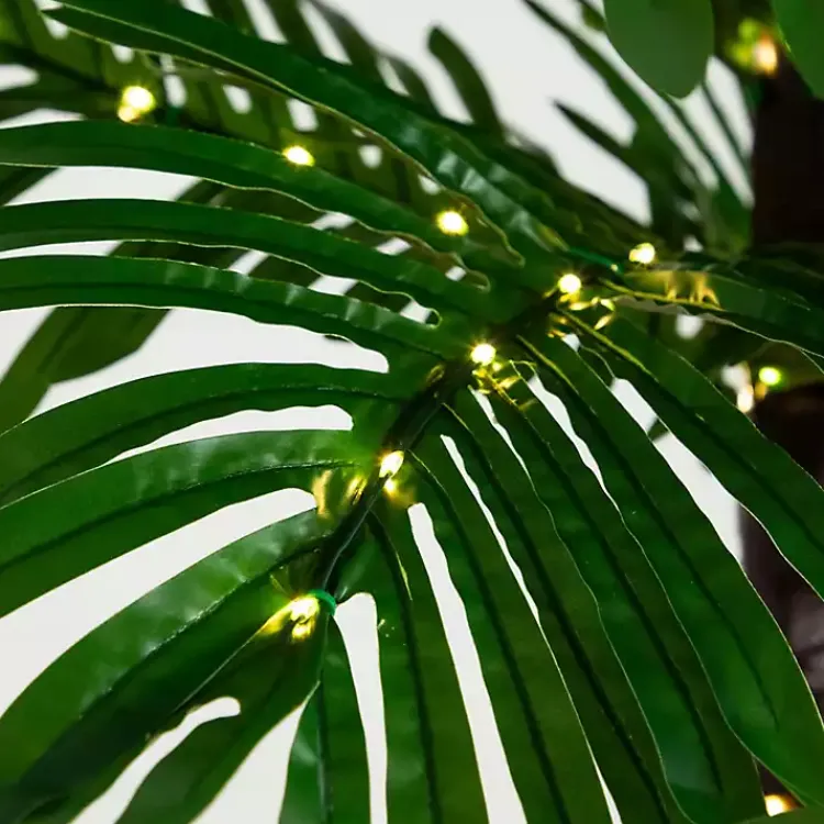 Trees & Topiaries>Kirklands Home Pre-Lit Warm LED Palm Tree, 6 ft.