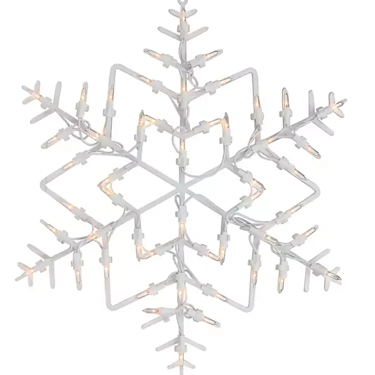 Christmas Decorations>Kirklands Home Pre-Lit Snowflake I Decoration White