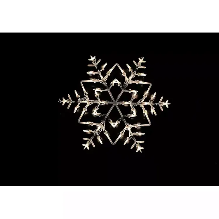 Christmas Decorations>Kirklands Home Pre-Lit Snowflake I Decoration White