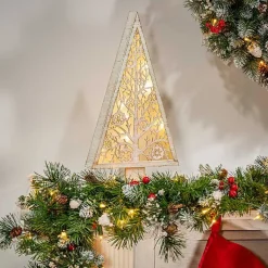 Christmas Decorations>Kirklands Home Pre-Lit Wood A-Frame Tree White